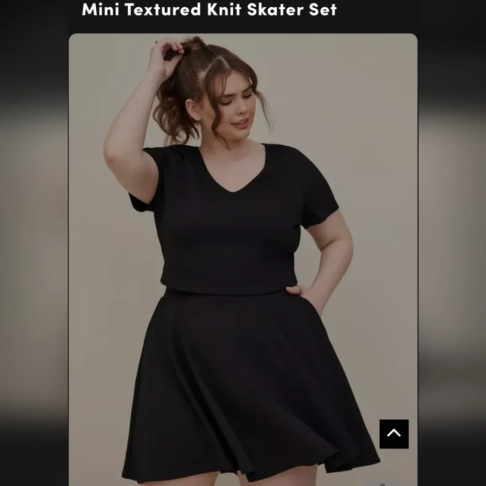 Torrid Mini Textured Knit Skater Set